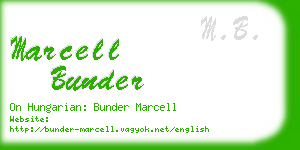 marcell bunder business card